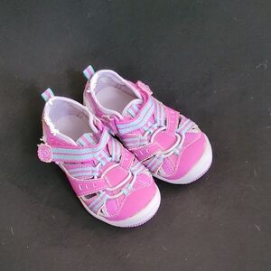 STRIDE RITE Kids Pink and Purple Shoes Size 6c Baby FIRM